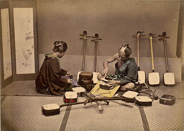 Como é construído um&nbsp;shamisen